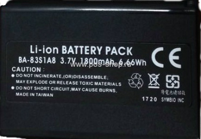 CipherLab Li-Ion Battery 1800mA - Дополнительная аккумуляторная батарея для 83XX (1800 мА/3.7в)