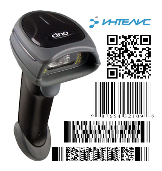 CINO A770 вместе с 2D и линейными штрих кодами CINO A770 и штрихкоды