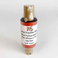 Риббон PS Wax/Resin Premium 57мм х 74м, OUT, 0.5" 110мм вт.