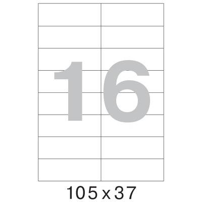 Офисные этикетки 105 x 37 мм (16 шт/л, 100 листов)