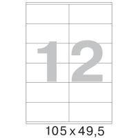 Офисные этикетки 105 x 49,5 мм (12 шт/л, 100 листов)