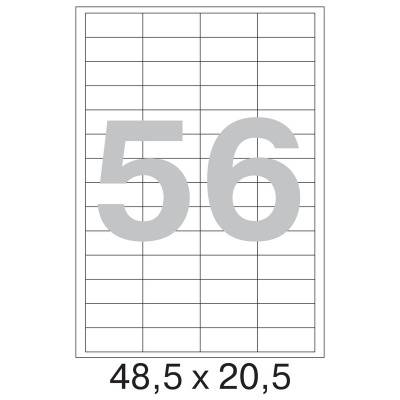 Офисные этикетки 48,5 x 20 мм (56 шт/л, 100 листов)