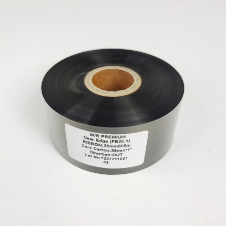 MP_2_Риббон FB20.1 Wax/Resin Premium Near Edge 35мм х 600м, 1'', ширина втулки 35мм, OUT