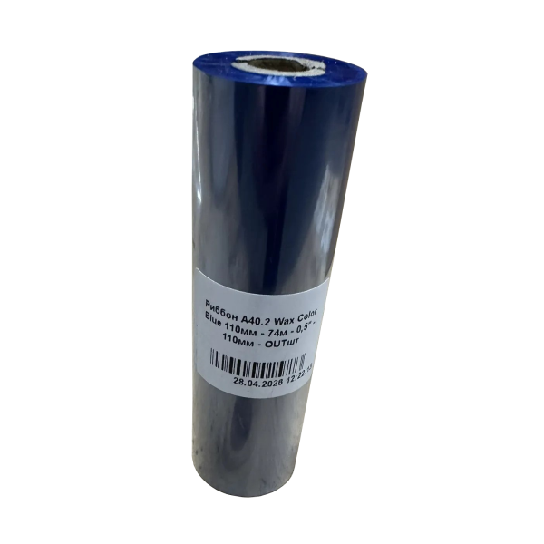 A40.2 Wax Color Blue 110мм х 74м 1