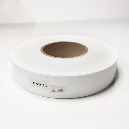 MP_3_Сатиновая лента двухсторонняя матовая белая PS955, 35 мм х 200 м