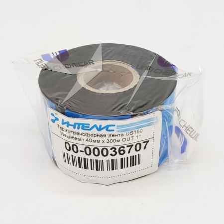 MP_5_Черная термотрансферная лента US150 Wax/Resin 40мм х 300м OUT 1''
