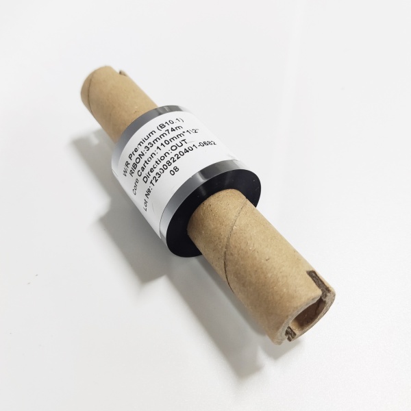 MP_2_Риббон B10.1 Wax/Resin PREMIUM 33мм х 74м, OUT, втулка 0,5'', втулка 110 мм