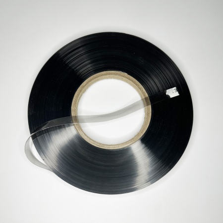 MP_2_ST302B Лента силиконовая полупрозрачная 0,2 мм черная 10мм x 100м