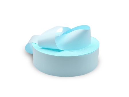 Светло-голубая сатиновая лента матовая PS916С