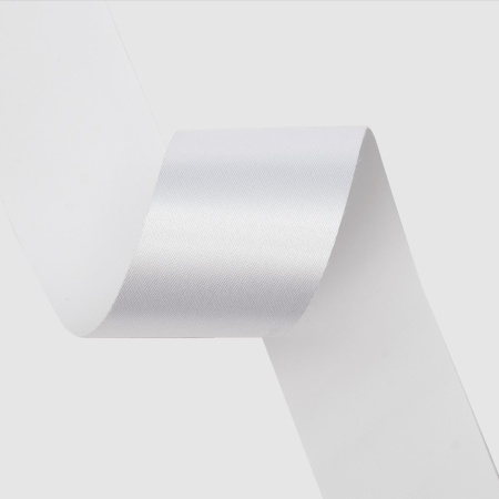 MP_3_PS 760 Сатиновая лента двухсторонняя матовая белая 25мм х 200м
