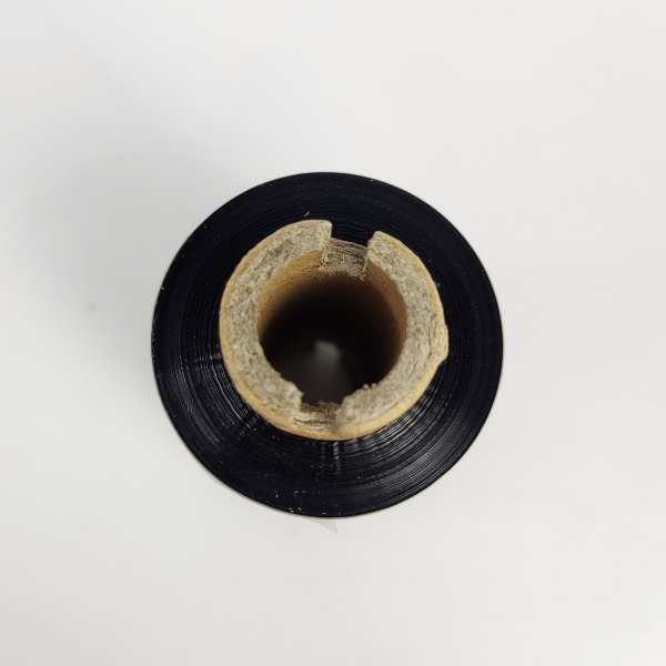 MP_5_Черная термотрансферная лента Resin Textile Премиум RR123B 40мм х 74м, 0.5'', ширина втулки 57 мм, OUT