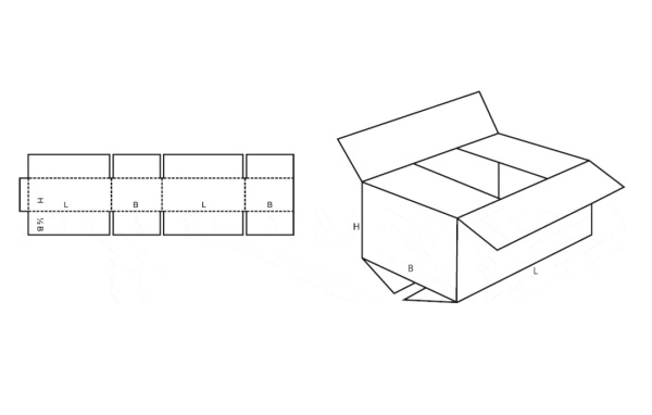Картонный короб 80х80х80мм Картонный короб 80х80х80мм