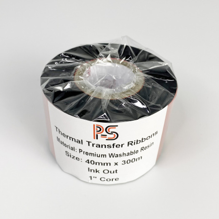MP_2_Черный риббон PS Resin Premium Washable 40мм х 300м (термотрансферная лента), OUT, 1''