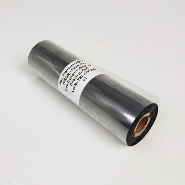 MP_4_Черный риббон A20.7 Wax Premium 110мм х 74м, OUT, 0.5''
