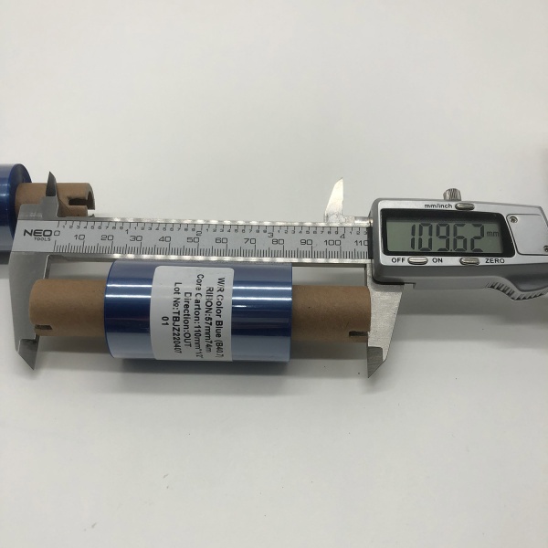 MP_4_Риббон B40.7 Wax/Resin Color Blue 57мм x 74м - 0.5