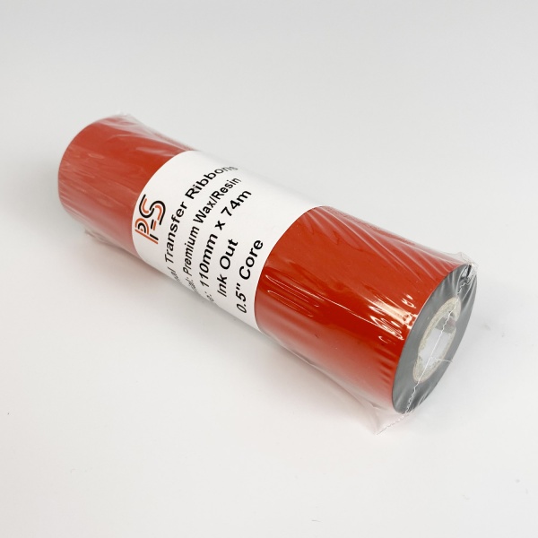 MP_4_Риббон PS Wax/Resin Premium 110мм х 74м, черный (термотрансферная лента), OUT, 0,5'' MP_4_Риббон PS Wax/Resin Premium 110мм х 74м, черный (термотрансферная лента), OUT, 0,5''