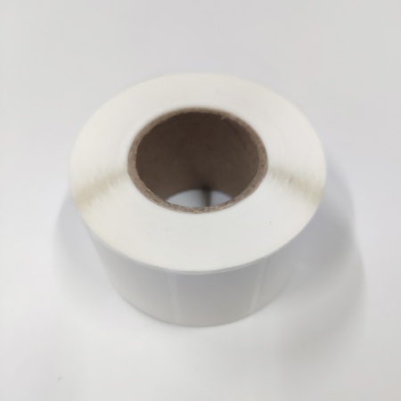 MP_4_Терматрансферные матовые этикетки 43х25 мм ПП (полипропилен). 1000 этикеток в ролике, втулка 40 мм