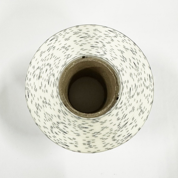 MP_4_Прозрачные термотрансферные этикетки 80х45 мм ПП (полипропилен). 1000 этикеток в ролике, втулка 40 мм, черная метка