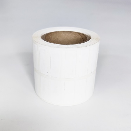 MP_2_Термотрансферные этикетки 25х9 мм ПП (полипропилен). 2 ряда, 2000 этикеток в ролике, втулка 40 мм