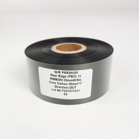 MP_4_Риббон FB20.1 Wax/Resin Premium Near Edge 35мм х 600м, 1'', ширина втулки 35мм, OUT