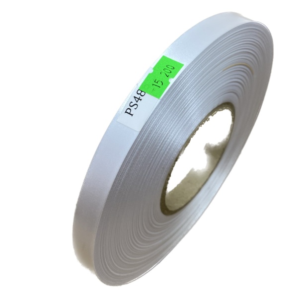 MP_5_Сатиновая лента ЛЮКС белая PS486, 15мм x 200м