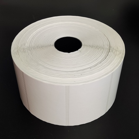 MP_4_Термотрансферные этикетки 90х65 мм ПГ (полуглянцевая бумага). 2500 этикеток в ролике, втулка 40 мм