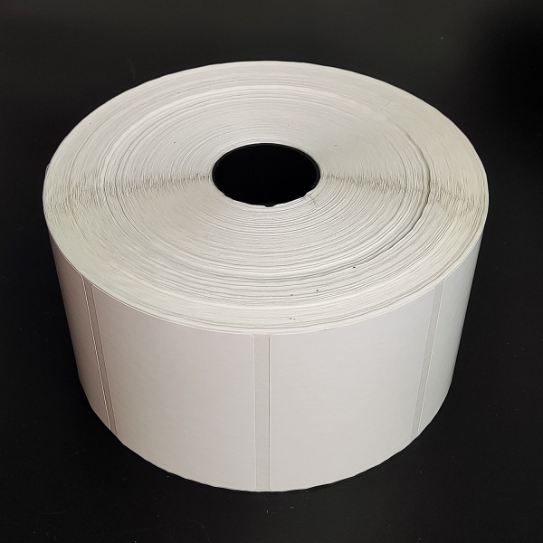 MP_4_Термотрансферные этикетки 90х65 мм ПГ (полуглянцевая бумага). 2500 этикеток в ролике, втулка 40 мм