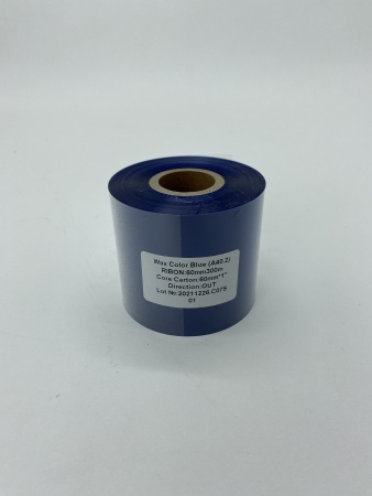 MP_3_Риббон A40.2 Wax Color Blue 60мм х 300м, OUT, 1