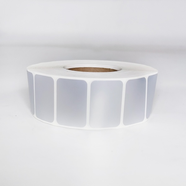 MP_4_Термотрансферные этикетки 30х20 мм ПЭТ (PET Matt CHROME), 2000 этикеток в ролике, втулка 40 мм