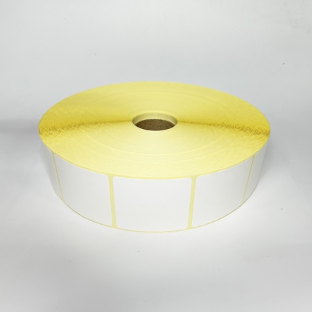 MP_3_Термотрансферные этикетки 50х60 мм ПГ (самоклеящиеся, полуглянцевые). 4500 этикеток в ролике, втулка 40 мм