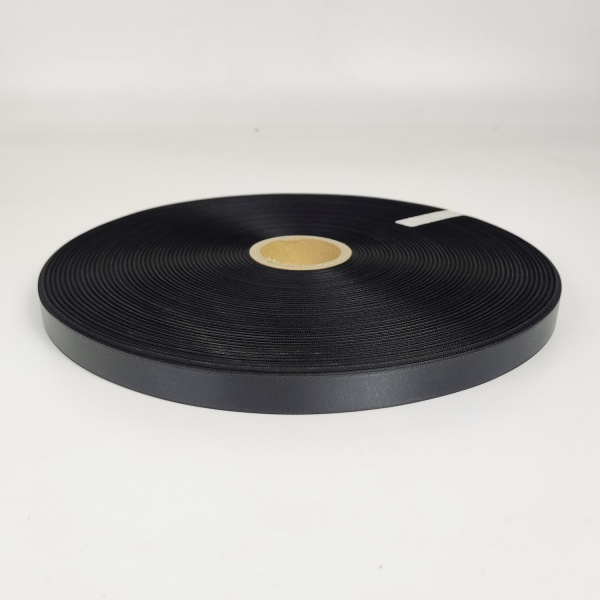 MP_3_Черная лента сатинового переплетения с тканым краем SL015B 15мм х 200м