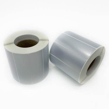 MP_6_Этикетки синтетические 76х25 мм  PET Matt CHROME (1000 эт. в рол., вт.40)