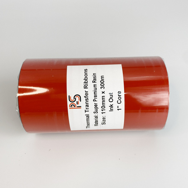MP_3_Риббон PS Resin Premium 110мм х 300м, черный (термотрансферная лента). OUT, 1''