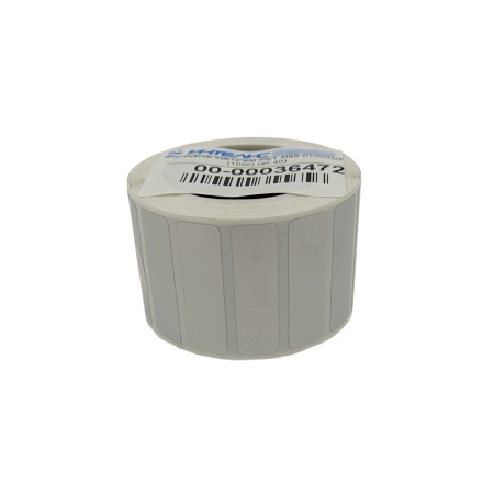 MP_2_Этикетки синтетические 40х12 мм PET Matt CHROME. 1000 этикеток в ролике. Втулка 40