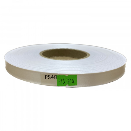 MP_3_Сатиновая лента ЛЮКС белая PS486, 15мм x 200м