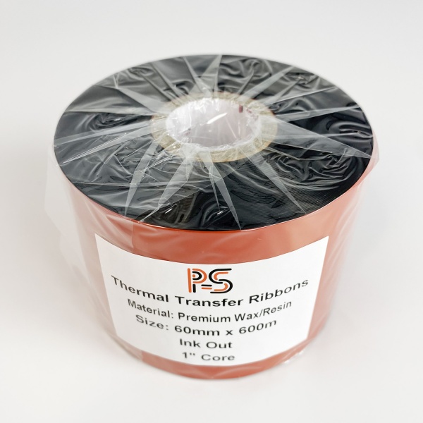MP_2_Риббон PS Wax/Resin Premium 60мм х 600м, черный (термотрансферная лента), OUT, 1''