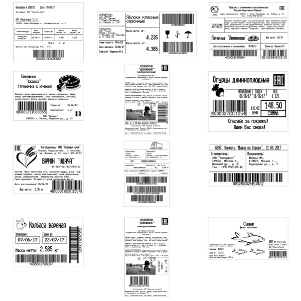labels
