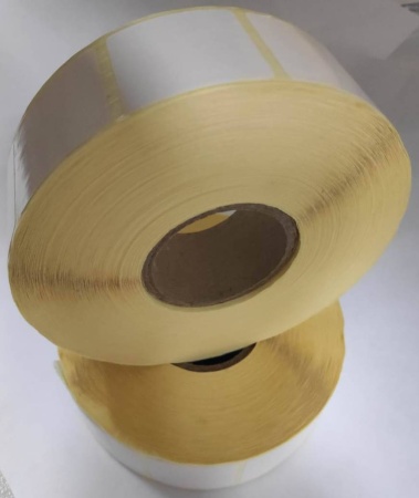 Термотрансферные полуглянцевые этикетки (ПГ) 24x24 мм