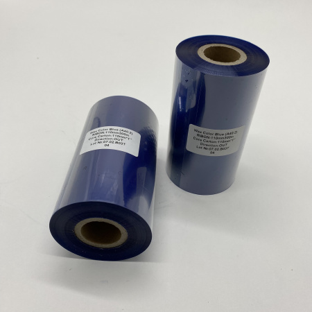 MP_4_Риббон A40.2  Wax Color Blue 110мм х 300м OUT 1