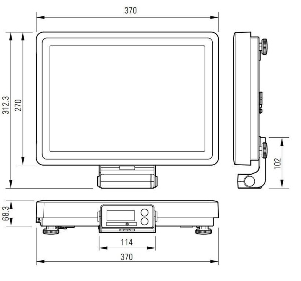 Настольные весы низкопрофильные PDC Настольные весы низкопрофильные PDC