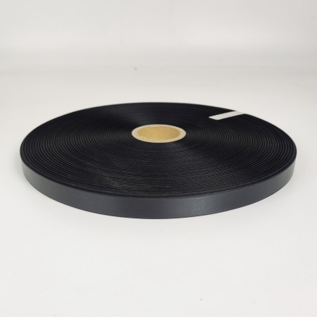 MP_3_Черная лента сатинового переплетения с тканым краем SL015B 15мм х 200м