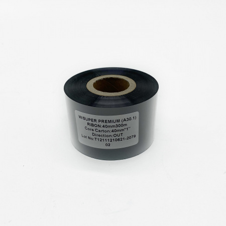 MP_2_Риббон A30.1 Wax Super Premium  40мм х 300м, OUT, 1
