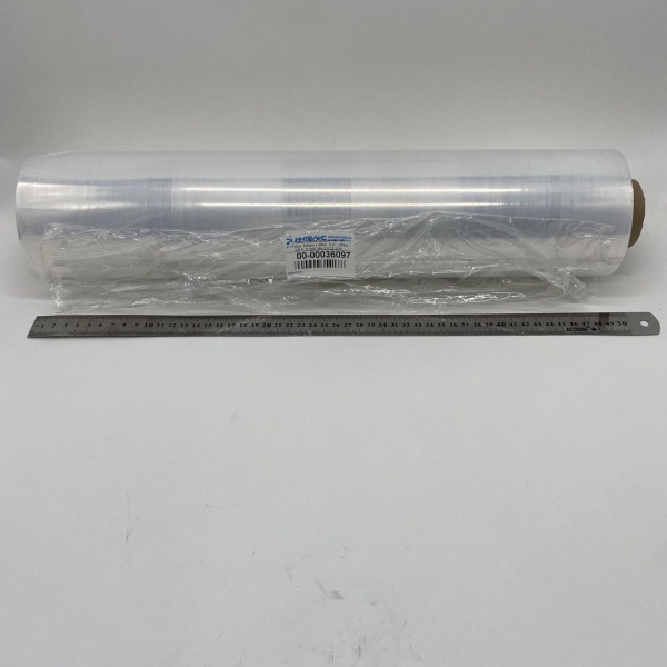 MP_3_Упаковочная стрейч пленка прозрачная, 500 мм, 17 мкм, 3.23 кг, ~384 м, первичное сырье MP_3_Упаковочная стрейч пленка прозрачная, 500 мм, 17 мкм, 3.23 кг, ~384 м, первичное сырье