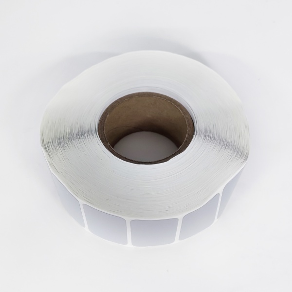 MP_3_Термотрансферные этикетки 30х20 мм ПЭТ (PET Matt CHROME), 2000 этикеток в ролике, втулка 40 мм