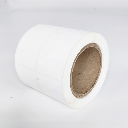 MP_3_Термотрансферные этикетки 25х9 мм ПП (полипропилен). 2 ряда, 2000 этикеток в ролике, втулка 40 мм