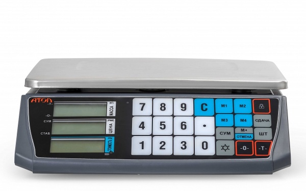 MP_2_Весы торговые АТОЛ MARTA (без стойки, СОМ порт, кабель USB-RS, кабель RS-232, лицензия FDU)