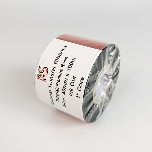 MP_3_Риббон PS Resin Premium 40мм х 300м, черный (термотрансферная лента). OUT, 1''