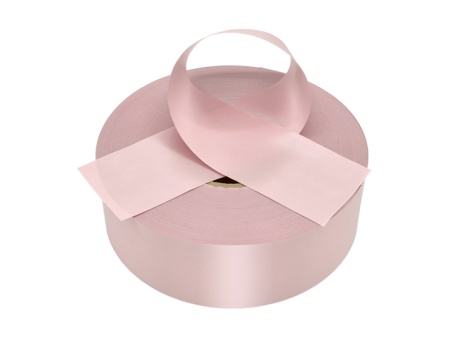 Бледно-розовая сатиновая лента стандарт PS901С