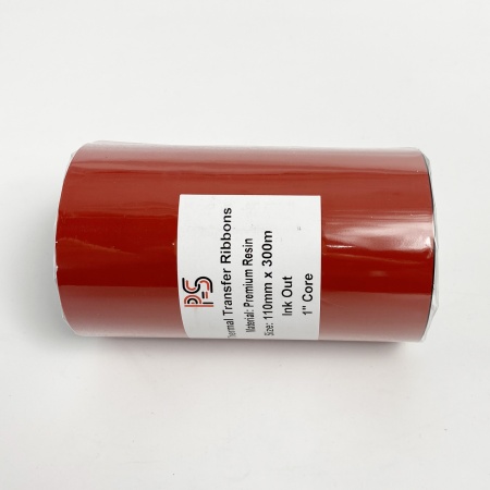 MP_3_Черный риббон PS Resin Premium 110мм х 300м (термотрансферная лента), OUT, 1''