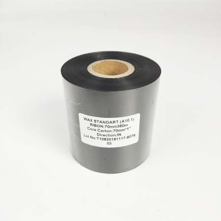 MP_2_Черный риббон A10.1 Wax Standart 70мм х 360м, IN, 1''